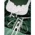 Miniatyrbild 3 av 5: Damkläder Oktoberfest Snörning Rutiga Uniform Green S