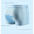 Miniatyrbild 9 av 10: Herr Ice Silk Boxer Mesh Brief Andas Kyl Underkläder Blue XL