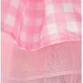 Miniatyrbild 10 av 11: Flickors En-axlad Rosa Rutmönstrad Mesh Prinsessklänning 110CM