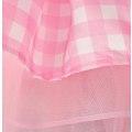 Miniatyrbild 10 av 11: Flickors En-axlad Rosa Rutmönstrad Mesh Prinsessklänning 140CM