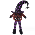 Miniatyrbillede 1 af 8: Halloween-nisse med LED-lys Glødende Spider Elf Ornament Purple