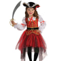 Miniatyrbild 1 av 5: Piratdräkt för flickor för Halloween 115-125cm