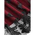 Pikkukuva 4 / 7: Naisten kukkakirjailtu hame vintage tyllihame Wine Red XL