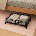 Miniatyrbillede 7 af 7: Rullende Opbevaring Under Sengen Foldbar Metal Under Bed Opbevaringsorganisator Skuffe 42*30*6.5CM