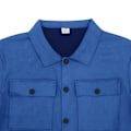 Miniatyrbillede 5 af 8: Mænds Langærmede Træningssæt 2 Dele Corduroy Sweatsuits Vintertøj Blue L