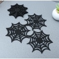 Miniatyrbillede 4 af 6: 6 stk. Halloween Udhulede Edderkoppespind Underkopper 6PCS