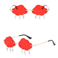 Miniatyrbild 3 av 5: Cloud lightning-solglasögon för festlösa solglasögon red