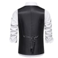 Miniatyrbillede 3 af 10: Mænds Slim Fit Dobbeltbrystet Suit Vest Coffee M