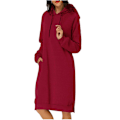Pikkukuva 6 / 8: Naisten Hupparimekko Taskuilla Red M