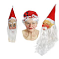 Miniatyrbillede 1 af 4: Spooktacular Julemand Latexmaske Short Beard