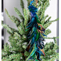 Miniatyrbild 4 av 7: Julgranshängande Simulerad Blå Påfågel Fjäder 1PC