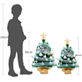 Miniatyrbild 4 av 5: 45cm mini julgran med LED-ljus color1 No lamp