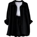Miniatyrbild 1 av 6: Dam 2-delad byxa set Linne Shirtort set black L