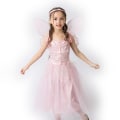 Miniatyrbillede 2 af 10: Blomsterfe Kostume Prinsesse Klæd-Ud Sæt til Piger XL