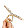 Miniatyrbild 1 av 4: Guld metall hårklämmor för kvinnor Style 8