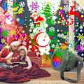 Miniatyrbilde 3 av 9: Julelys-projektor med 16 mønster-lysbilde LED-projektorlampe