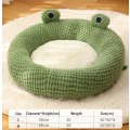 Miniatyrbillede 5 af 5: Super Blød Grøn Frø Formet Dyreseng Rounded Nest S