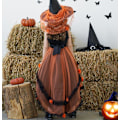 Pikkukuva 5 / 10: Tyttöjen kukkakakku-verkkohelma Orange 130CM