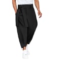 Miniatyrbild 2 av 5: Haremsbyxor för män Casual Loose Fit Baggy Pants Black M