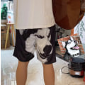 Miniatyrbild 3 av 4: Dam Pyjamashorts Lounge Unisex Underdel Valp Sovkläder Black 4XL