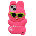 Miniatyrbild 1 av 6: 3D Kreativ Cartoon Coola Solglasögon Kanin Case för iPhone Iphone12 ProMax