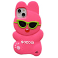 Miniatyrbild 1 av 6: 3D Kreativ Cartoon Coola Solglasögon Kanin Case för iPhone Iphone13 Pro