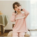 Miniatyrbild 4 av 5: Tunn långärmad pyjamas för flickor för set 110