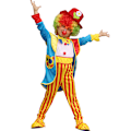 Miniatyrbild 4 av 5: Clown-dräktset för barn Cirkusdräkt Yellow M