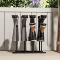 Miniatyrbillede 5 af 9: Fritstående Sko Stativ Sort Metal Støvle Stativ M