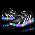 Miniatyrbild 4 av 10: LED Rullskridskor för Barn, Ljusupplyst Rullskor med Hjul Black 35