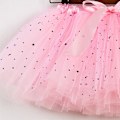 Miniatyrbilde 4 av 6: Jentekjole med lagdelt stjerne-paljett-tutu Pink M
