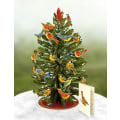 Miniatyrbilde 3 av 7: 3D Papir Pop-Up Vintertre med Avtakbar Fuglepynt 41*25.5CM