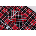 Miniatyrbillede 4 af 9: Mælkesilke Langærmet Dame Plaid Skjorte Pyjamas Red 1 M