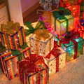Miniatyrbild 4 av 5: 3-pack Jul LED-presentask Star