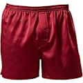 Miniatyrbild 4 av 7: Mäns Satin Boxer Shorts Silke Pyjama Byxor Lounge Sovshorts Red 2XL