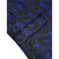 Miniatyrbild 5 av 6: Herrar Blommig Smokingjacka Paisley Sjal Krage Blazer Jacka Blue XXL