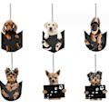 Miniatyrbillede 2 af 2: Nøglering med Puppy-hæng til bilens bakspejl Style3
