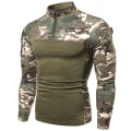 Miniatyrbillede 1 af 4: Mænds Stalker Langærmet Stealthy Camo T-shirt Green M