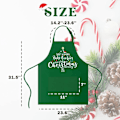Miniatyrbild 7 av 7: Roliga Julbakningsförkläden för Kvinnor Män Justerbara Kök Matlagningsförkläden Green