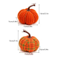 Miniatyrbillede 5 af 5: Assorterede Hæklet Græskar Til Efterår Thanksgiving Halloween Bordpynt Style2