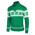 Pikkukuva 3 / 5: Miesten pitkähihainen jouluinen jacquard-neulepaita Green M