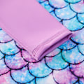 Miniatyrbild 6 av 10: Flickor 2-delat Baddräktset Långärmad Utslagsbeskydd Baddräkt Purple 140
