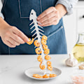 Miniatyrbillede 4 af 9: Rustfrit Stål Kabob Spid, 2 stk. Sjove Fiskeknogleformet BBQ Spid