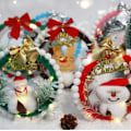 Miniatyrbillede 2 af 5: DIY Julelys-krans Gave til Hjemmevindue, Bilpynt Ornamenter Style3