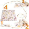 Miniatyrbilde 5 av 10: Reversibel Stor Baby Leke Matte for Kryping Style 2 200*180*1cm