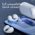 Miniatyrbilde 2 av 9: Trådløse ørepropper, åpne øre trådløse Bluetooth-hodetelefoner klips på ørepropper White