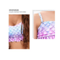 Miniatyrbild 3 av 8: Mermaid Scale printed baddräkt 3-delad förälder-barn set L