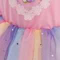 Miniatyrbillede 5 af 7: Enhjørning Regnbue Tulle Ballkjole Tutu Prinsesse Tema Fest pink 110cm