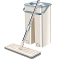 Pikkukuva 3 / 9: 360° Litteä Puristus Mikrokuitu Mop-Sankosetti, 1 Mop-setti + 2 Pyyhkeet
