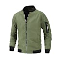 Miniatyrbillede 1 af 10: Mænds Bomberjakker Varsity Flight Jacket Green M